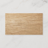 Visitekaartje van timmerhout (Achterkant)