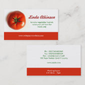 Visitekaartje van tomaten (Voorkant / Achterkant)