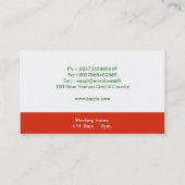 Visitekaartje van tomaten (Achterkant)