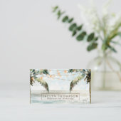 visitekaartje van tropische strandbestemming (Staand voorkant)