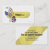 Visitekaartje van Tutor Ph.D Girl (Voorkant / Achterkant)