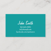 Visitekaartje van Ukulele Artist (Achterkant)