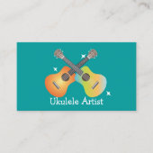 Visitekaartje van Ukulele Artist (Voorkant)