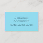 Visitekaartje van verloskundige (Achterkant)