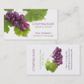 Visitekaartje van verse druiven (Voorkant / Achterkant)