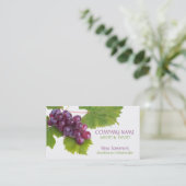 Visitekaartje van verse druiven (Staand voorkant)