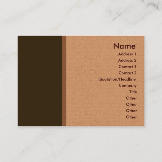 Visitekaartje van vertaaldienst (Voorkant)