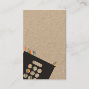 Visitekaartje van vinylplaat