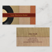 Visitekaartje van vinylplaat en natuur (Voorkant / Achterkant)