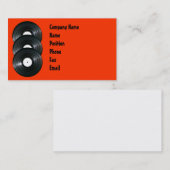 Visitekaartje van vinylrecords (Voorkant / Achterkant)