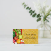 Visitekaartje van voedingsdeskundigen (Staand voorkant)