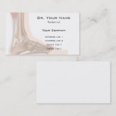 Visitekaartje van voetanatomie (Voorkant / Achterkant)