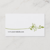 Visitekaartje van vogels (wit) (Achterkant)