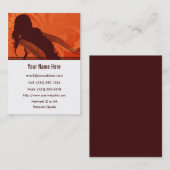 Visitekaartje van voorstadszonsstijdprofiel (Voorkant / Achterkant)