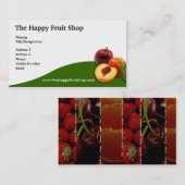 Visitekaartje van vruchten (Voorkant / Achterkant)