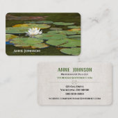 visitekaartje van waterlelie (Voorkant / Achterkant)