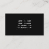 Visitekaartje van wereldvlaggentolk (Achterkant)