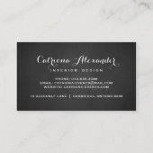 Visitekaartje van whimsical Script Chalkboard (Achterkant)