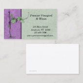 Visitekaartje van wijn (Voorkant / Achterkant)