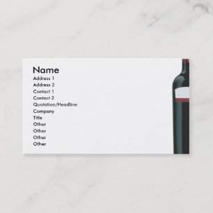 Visitekaartje van wijn