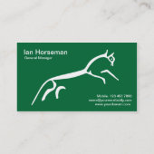 Visitekaartje van witte paarden (Achterkant)