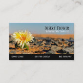Visitekaartje van woestijnbloem (Voorkant)
