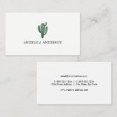 Visitekaartje van woestijncactus (Voorkant / Achterkant)