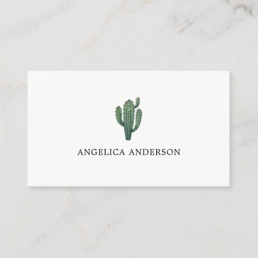 Visitekaartje van woestijncactus (Voorkant)