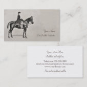 Visitekaartje van zadels en zadels (Voorkant / Achterkant)