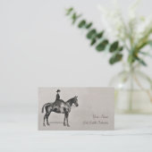 Visitekaartje van zadels en zadels (Staand voorkant)