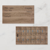 Visitekaartje van zand (Voorkant / Achterkant)