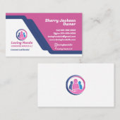 Visitekaartje van zorgverlenersservice (Voorkant / Achterkant)