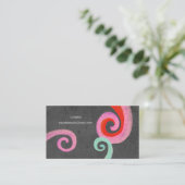 Visitekaartje van zwarte zwellen (Staand voorkant)