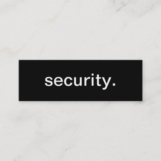 Visitekaartje veiligheid (Voorkant)