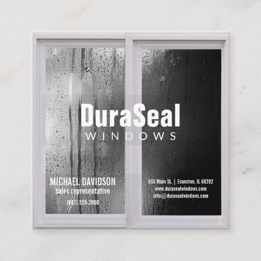 visitekaartje vensters (Voorkant)