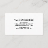 Visitekaartje Verf waterverf (Achterkant)