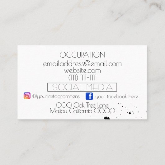 visitekaartje verfsplaat (Achterkant)