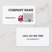 Visitekaartje Verplaatsend bedrijf (Voorkant / Achterkant)