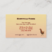 Visitekaartje verse eieren (Achterkant)