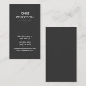 Visitekaartje Vertical Grey Attractive Manager (Voorkant / Achterkant)