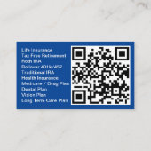 Visitekaartje verzekeringsmakelaar (Achterkant)