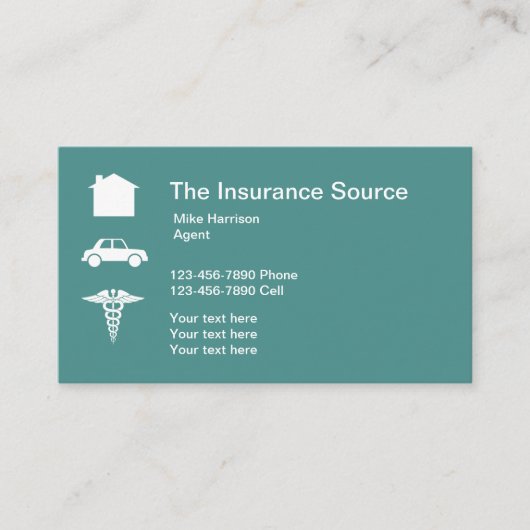 Visitekaartje verzekeringsmakelaar (Voorkant)