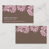 VISITEKAARTJE  vet bloeien (Voorkant / Achterkant)