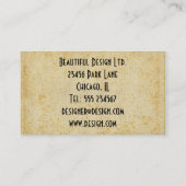  Visitekaartje Victoriaans Mode (Achterkant)