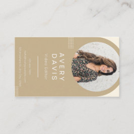 Visitekaartje-videobewerker Contactkaartje