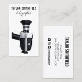 Visitekaartje  videocamcorder (Voorkant / Achterkant)