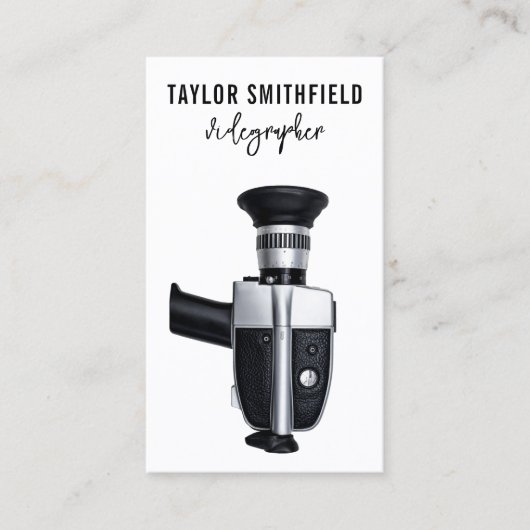 Visitekaartje  videocamcorder (Voorkant)