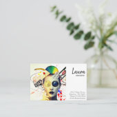 Visitekaartje Videoeditor (Staand voorkant)