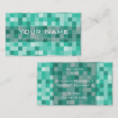 Visitekaartje vierkant patroon (Voorkant / Achterkant)