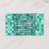 Visitekaartje vierkant patroon (Achterkant)
